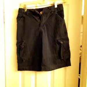 Boys Navy Cargo shorts, size 10
